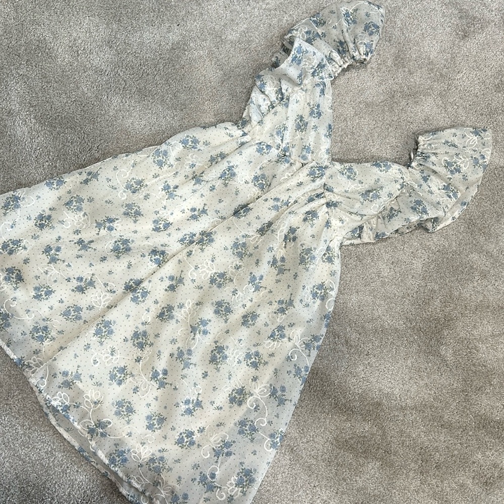 Nwt Jessica Simpson blue floral mini dress
